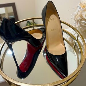 KATE 100 PATENT BLACK